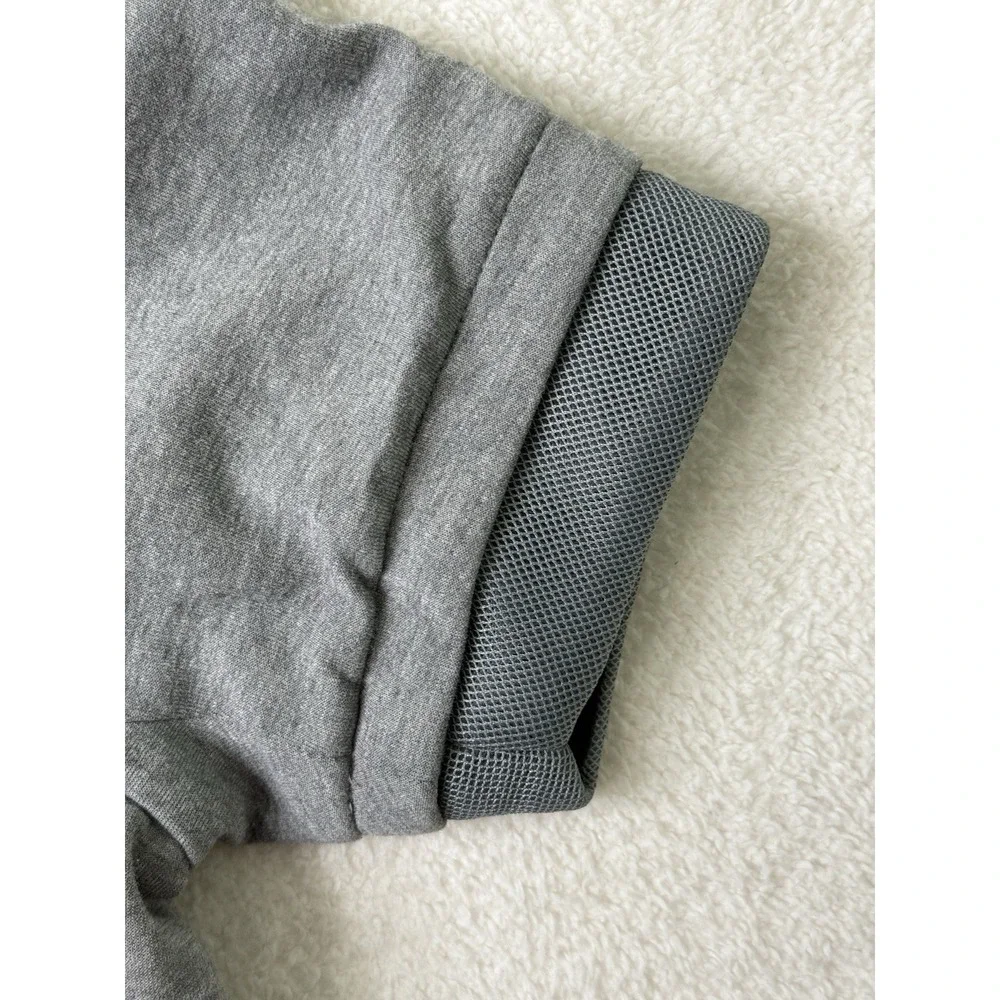 Nike Tech Fleece Dress Womens M Gray Short Sleeve Sweatshirt‎ Tunic 746918-091